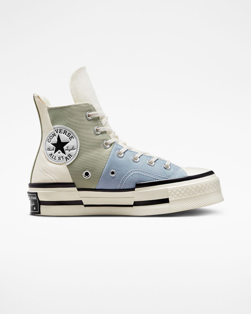 Tenisi Inalti Dama Converse Chuck 70 Plus Material Mashup Masline Verzi | RO HNPTZ029